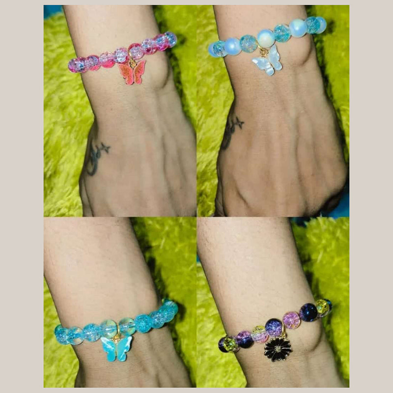 Shrijicreation Handmade Beads Bracelets (Assorted Design)