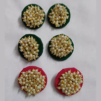 Shrijicreation Elegant Gold Plated Handcrafted Pearl Studs Earrings