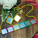 Shrijicreation Boho Reflections Mirror Choker Necklace Set