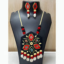 Shrijicreation Sea Sparkle Mirror Work And Shell Necklace Set
