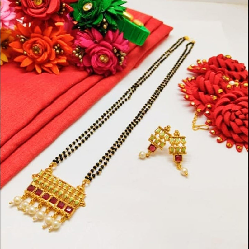 Palak Art Gold Plated Mangalsutra Set