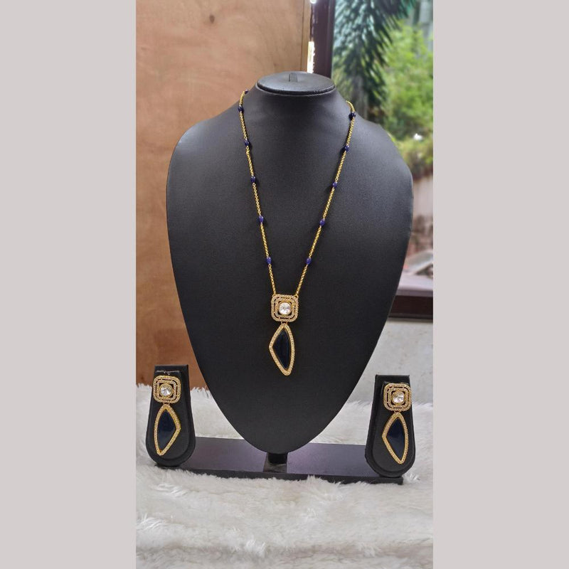 Palak Art Gold Plated Austrian Stone Necklace Set