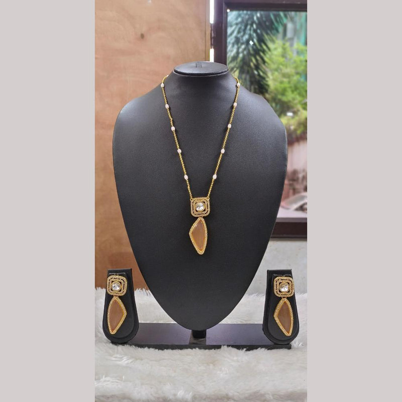 Palak Art Gold Plated Austrian Stone Necklace Set