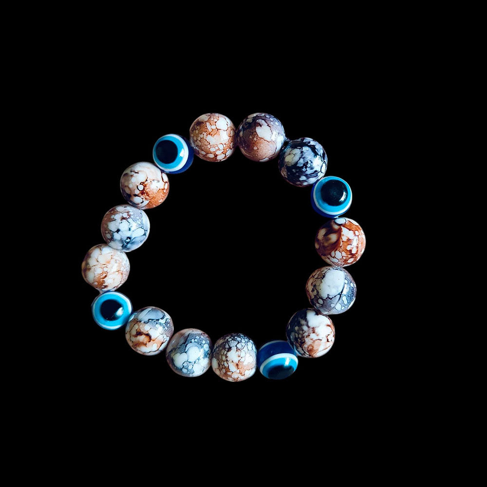 Palak Art Beaded Evil Eye Bracelet
