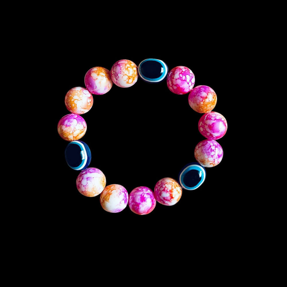 Palak Art Beaded Evil Eye Bracelet