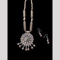 Palak Art Antique Oxidised Plated Jewellery Necklace Set