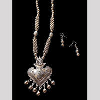 Palak Art Antique Oxidised Plated Jewellery Necklace Set