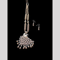 Palak Art Antique Oxidised Plated Peacock Jewellery Necklace Set