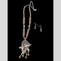 Palak Art Antique Oxidised Plated Jewellery Necklace Set