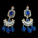 Palak Art Ethnic Glam Pota Kundan And Pearl Dangler Earrings