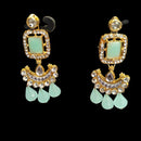 Palak Art Ethnic Glam Pota Kundan And Pearl Dangler Earrings