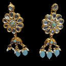 Palak Art Ethnic Glam Pota Kundan And Pearl Dangler Earrings