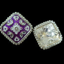 Palak Art Designer Kundan Stone And Meenakari Adjustable Ring