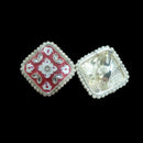 Palak Art Designer Kundan Stone And Meenakari Adjustable Ring