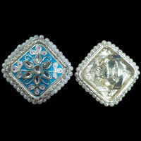 Palak Art Designer Kundan Stone And Meenakari Adjustable Ring