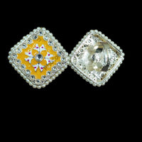 Palak Art Designer Kundan Stone And Meenakari Adjustable Ring