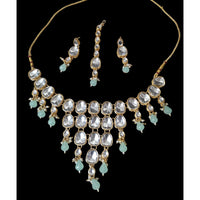 Palak Art Elegant Kundan Stone And Beads Designer Choker Set