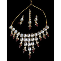 Palak Art Elegant Kundan Stone And Beads Designer Choker Set