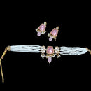 Palak Art Classic Kundan Stone And Pearl Choker Necklace Set - (Pack of 3)
