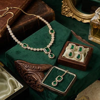 Palak Art Elegant Crystal Stone Designer Necklace Set