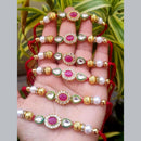Palak Art Kundan Stone And Pearl Rakhi (Pack of 6)