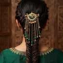 Plak Art Kundan Stone And Pearl Designer Hair Accessories