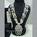 Jyoti Arts Oxidised Plated Long Necklace Set