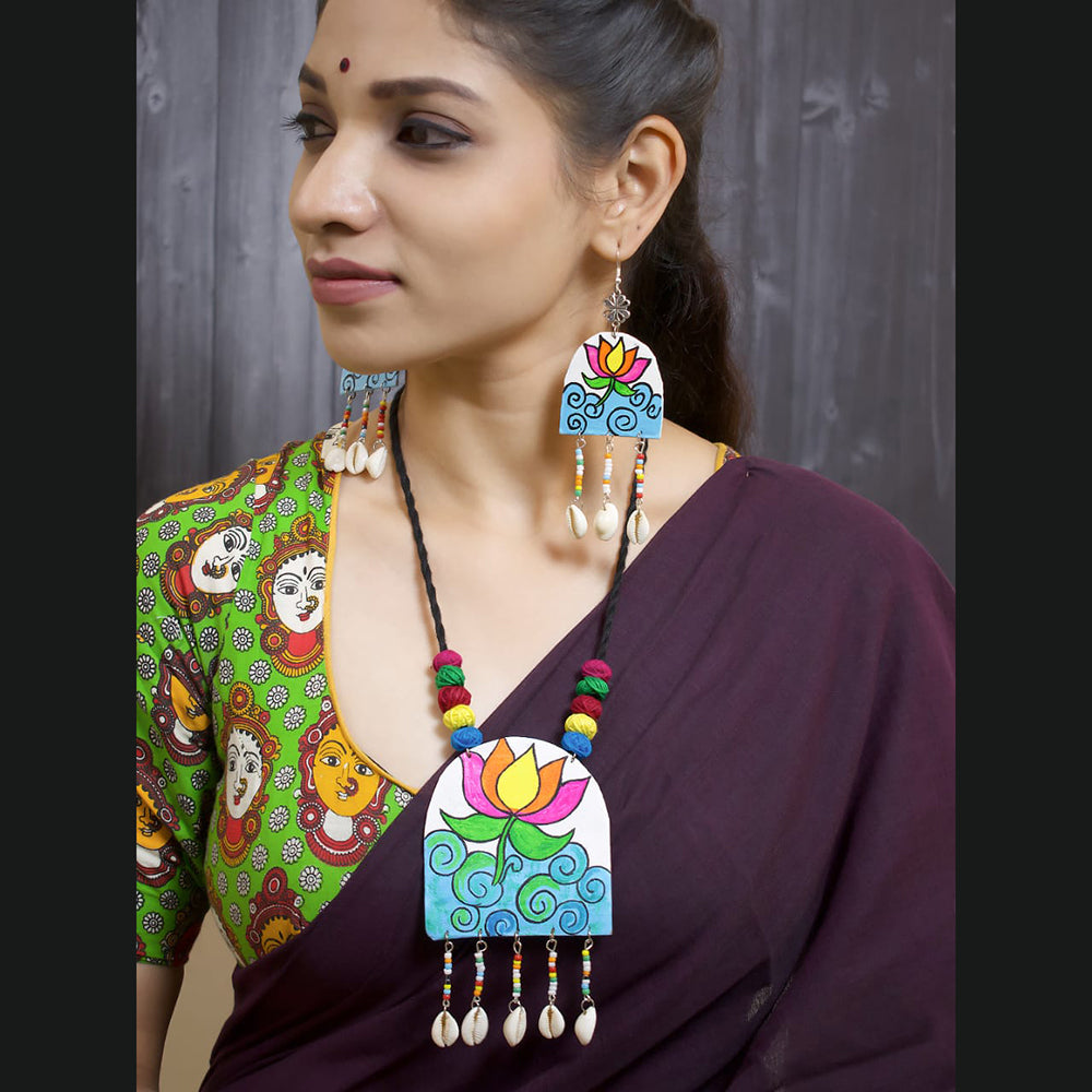 Pakhi Creation Handmade Long Necklace Set