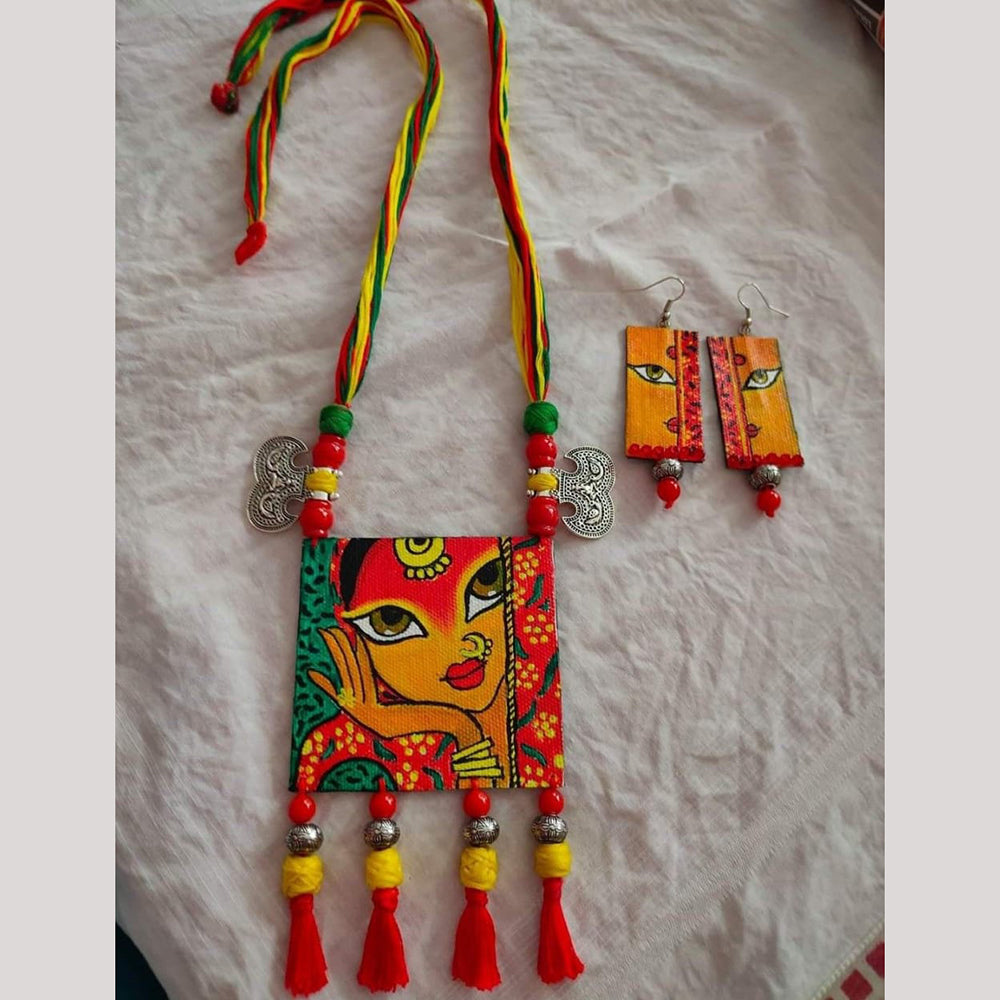 Pakhi Creation Handmade Long Necklace Set