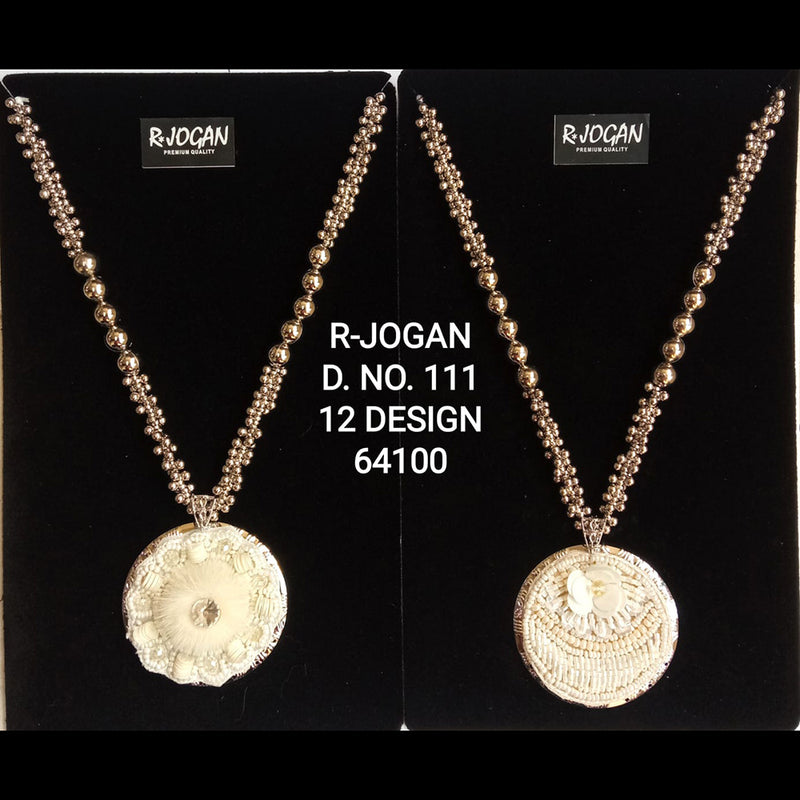 R Jogan Oxidised Plated Assorted Design Long Necklace