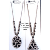 R Jogan Oxidised Plated Assorted Design Long Necklace