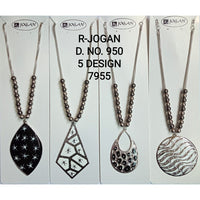 R Jogan Oxidised Plated Assorted Design Long Necklace