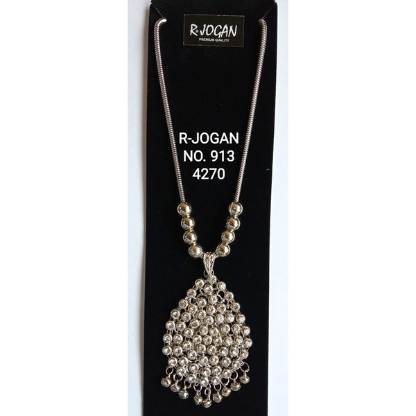 R Jogan Oxidised Plated Assorted Design Long Necklace