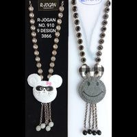 R Jogan Oxidised Plated Assorted Design Long Necklace