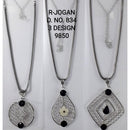 R Jogan Oxidised Plated Assorted Design Long Necklace