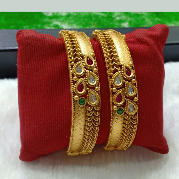 Shubham Creations Gold Plated Bangles Set