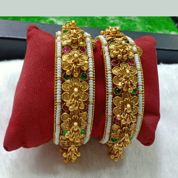 Shubham Creations Gold Plated Bangles Set