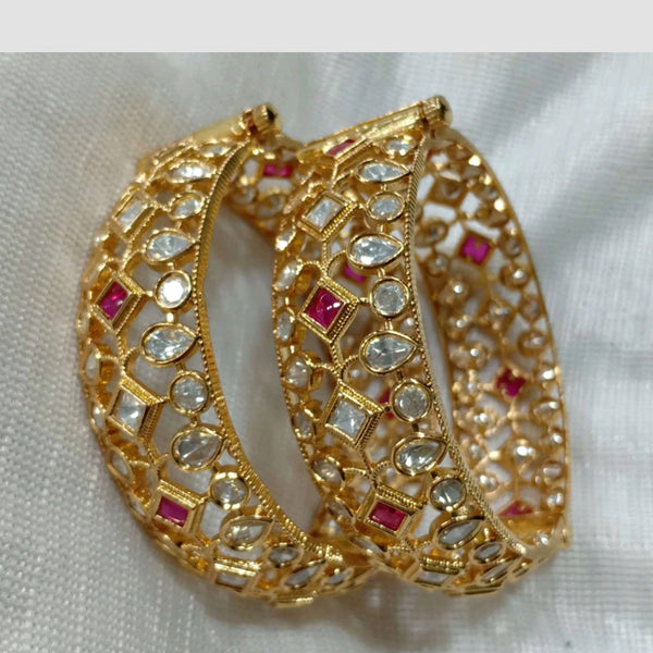 Shubham Creations Gold Plated Bangles Set