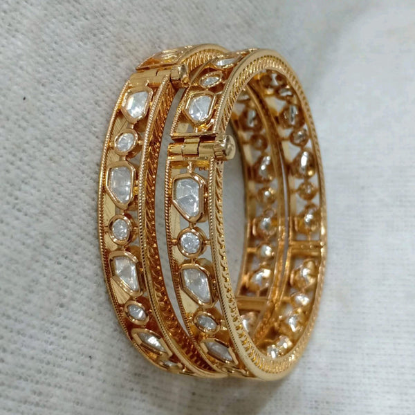 Shubham Creations Gold Plated Bangles Set