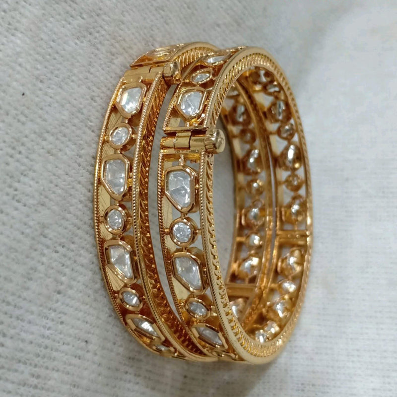 Shubham Creations Gold Plated Bangles Set