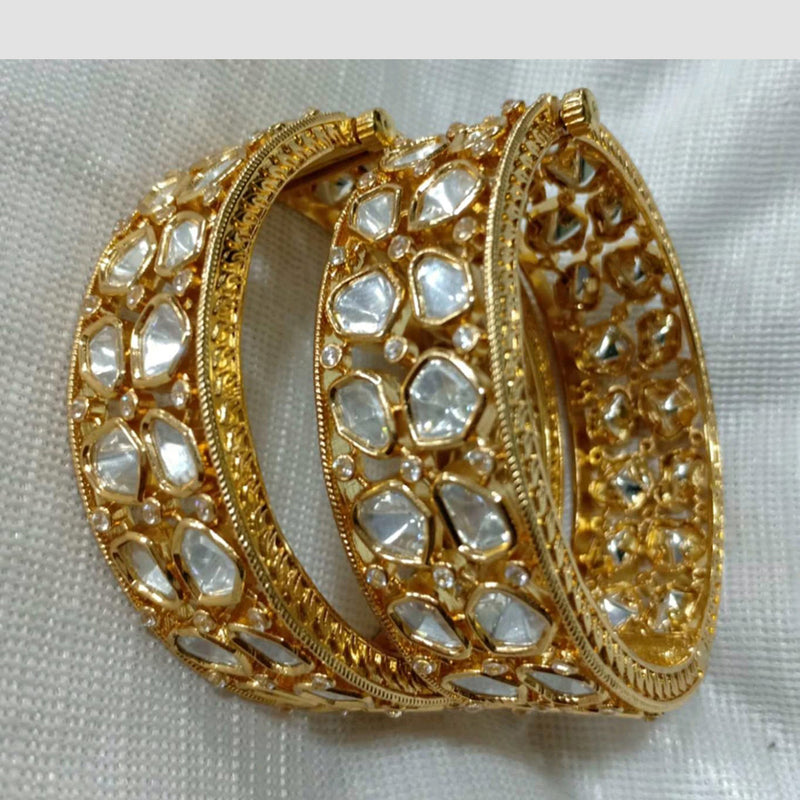 Shubham Creations Gold Plated Bangles Set