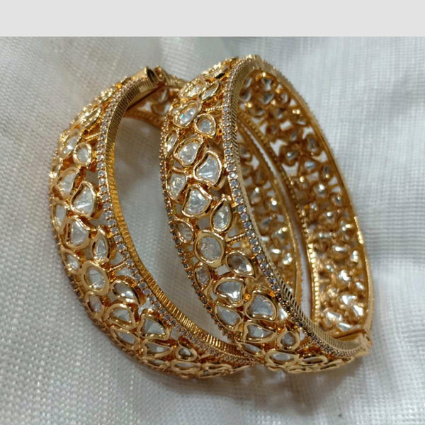 Shubham Creations Gold Plated Bangles Set