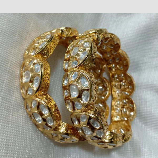 Shubham Creations Gold Plated Bangles Set