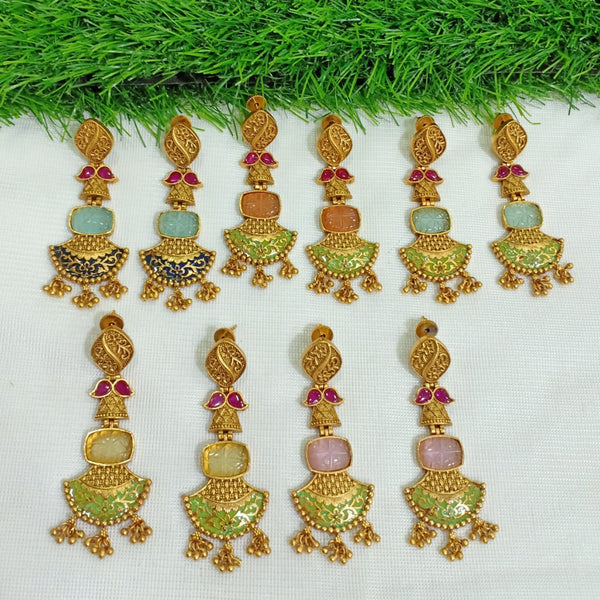 Shubham Creations Gold Plated Dangler Earrings