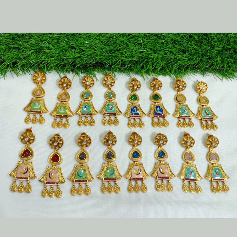 Shubham Creations Gold Plated Dangler Earrings