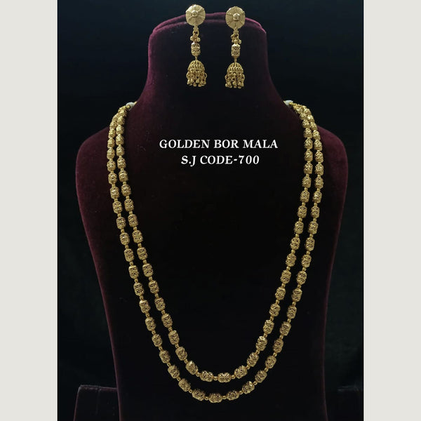 Shubham Creations Copper Gold Plated Necklace Set