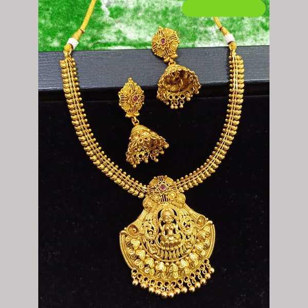 Shubham Creations Copper Gold Nekclace Set