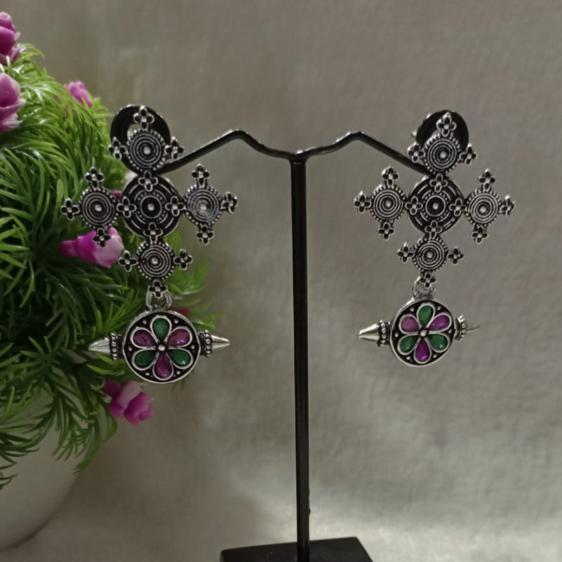 Shubham Creations Oxidised Plated Dangler Earrings