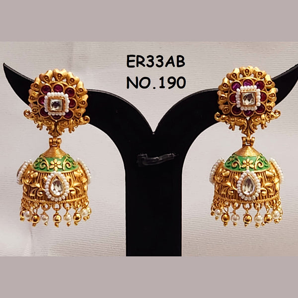 Kala Creation Gold Plated Jhumki Earrings