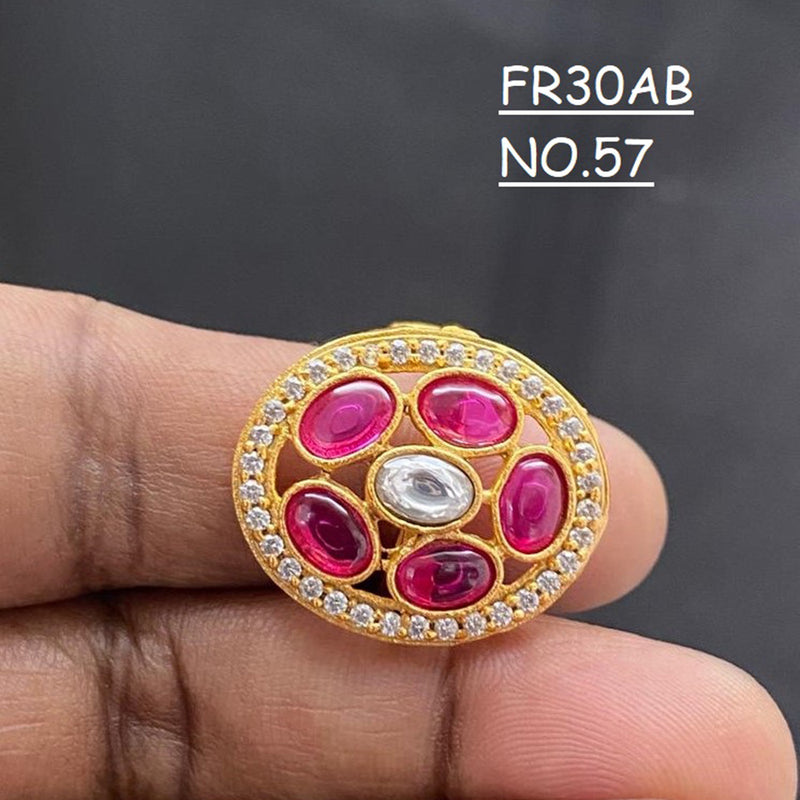 22k Gold Ring Beautiful Multi Stone Studded Ladies Jewelry Select Size  Ring16 | eBay